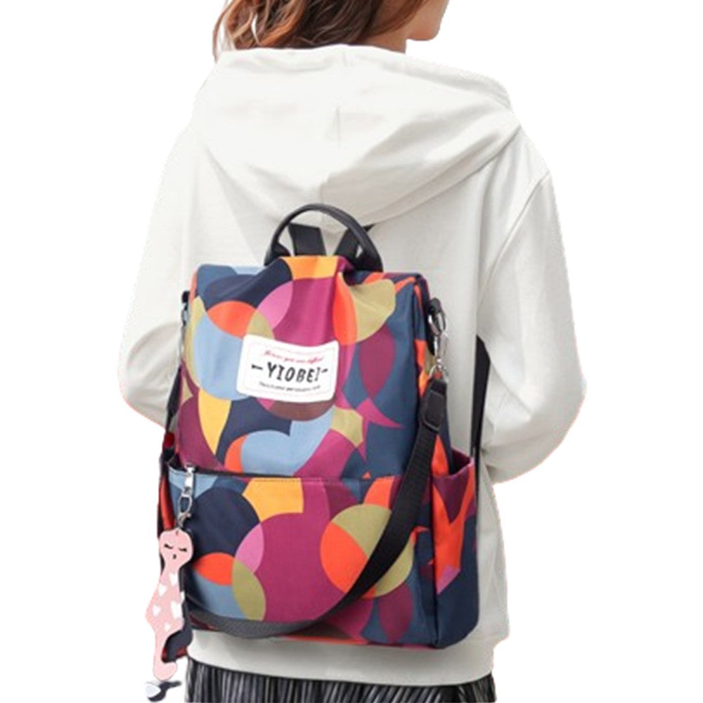Printed Anti-theft Backpack Multifunctional Travel Bags