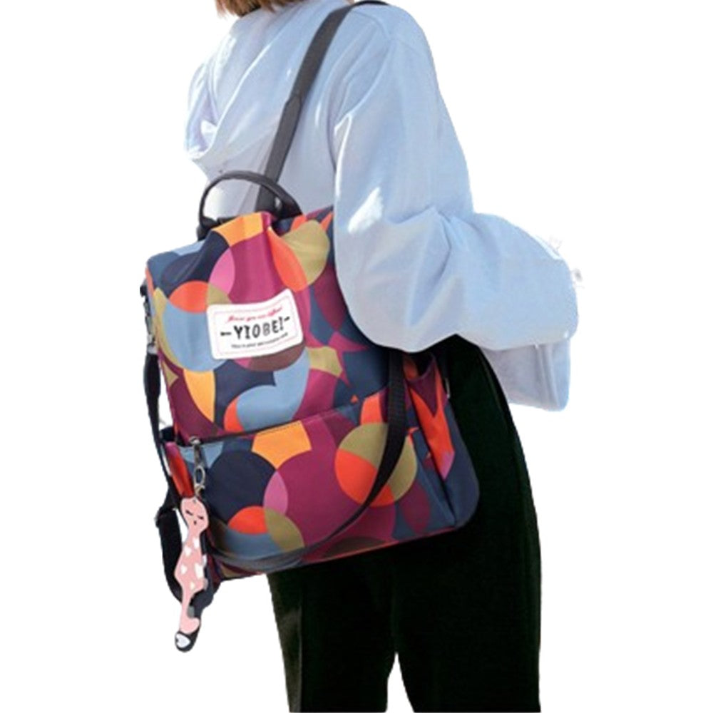 Printed Anti-theft Backpack Multifunctional Travel Bags