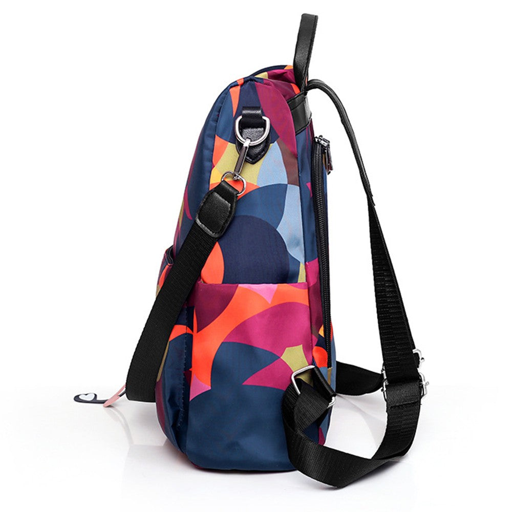 Printed Anti-theft Backpack Multifunctional Travel Bags