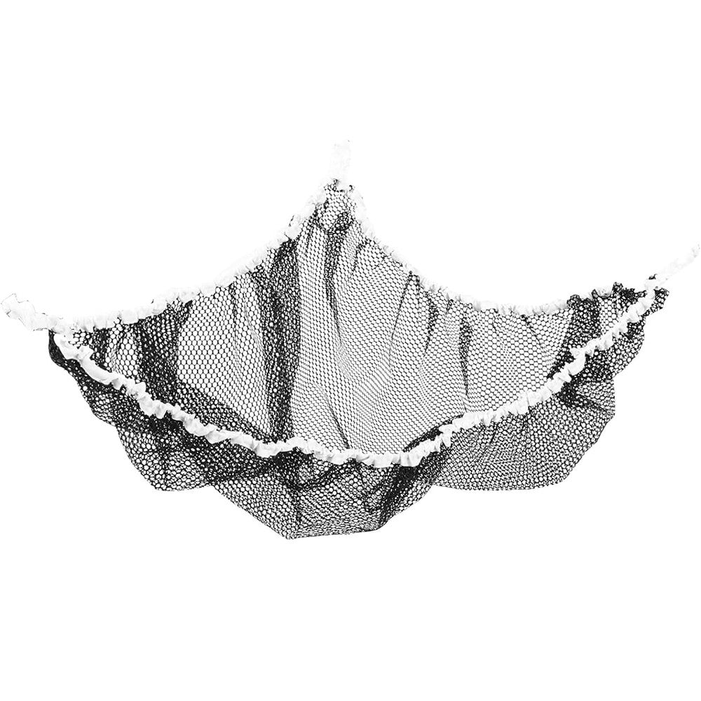 Wall-mounted Toy Hammock Toy Storage Net for Bedroom Nursery Storage - Black