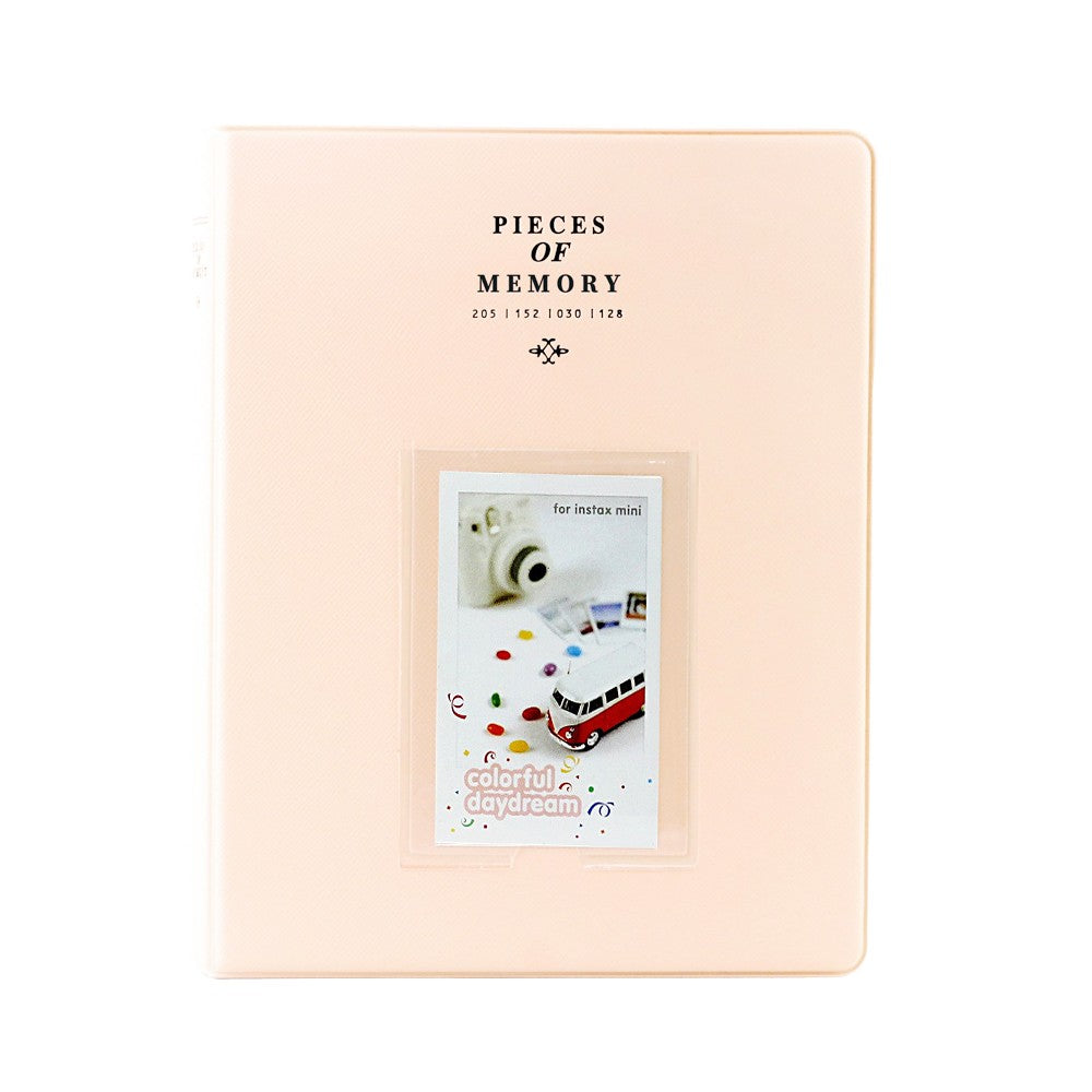 128 Pockets Album Photo Storage Case for Polaroid Photo Fuji Camera Film - Beige