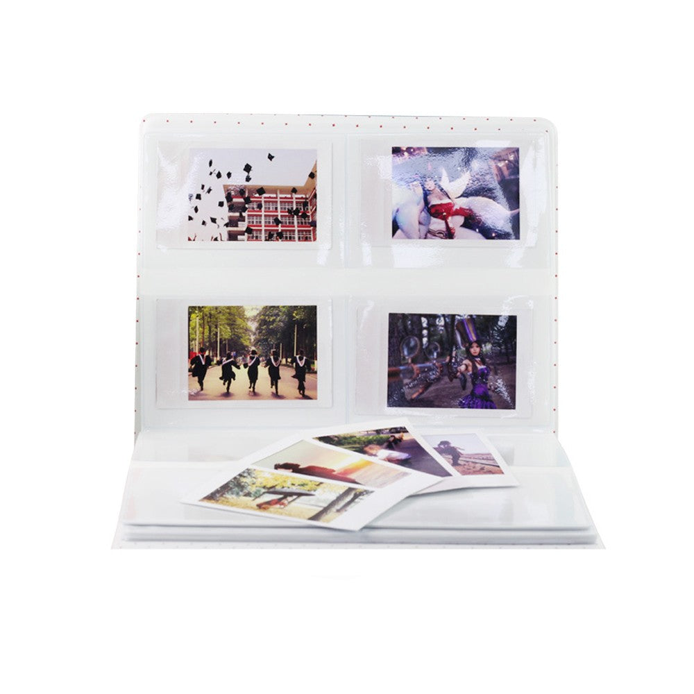128 Pockets Album Photo Storage Case for Polaroid Photo Fuji Camera Film - Black