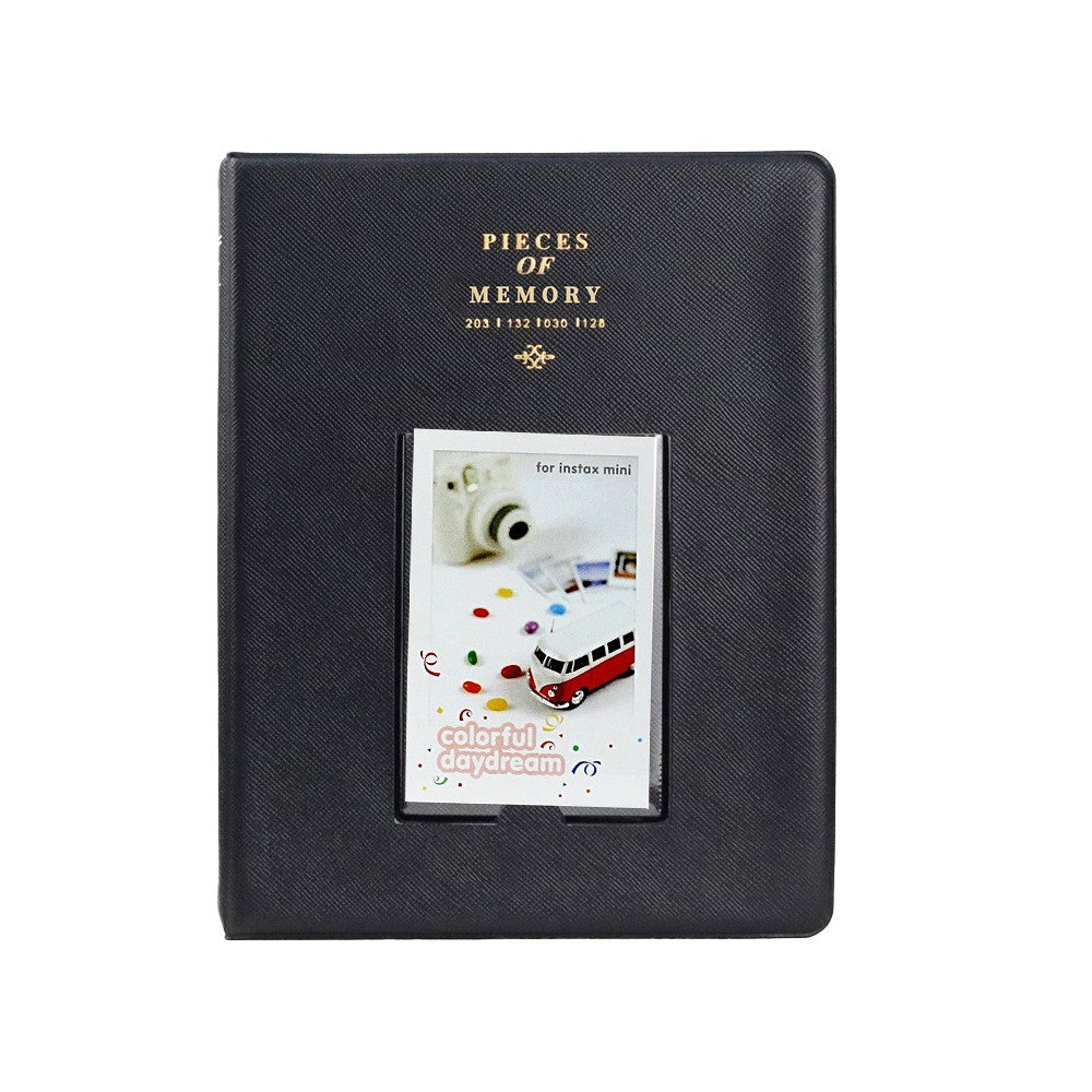 128 Pockets Album Photo Storage Case for Polaroid Photo Fuji Camera Film - Black