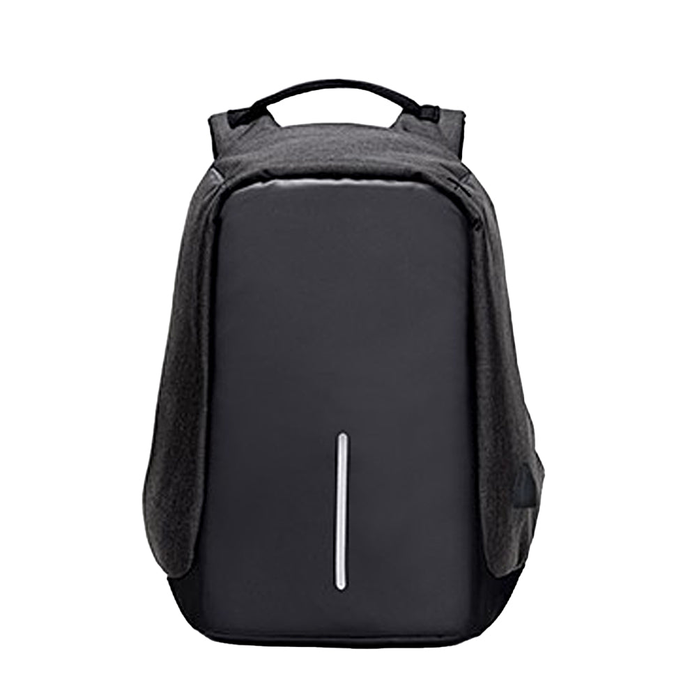 Anti-Theft Backpack School Travel Laptop Bag with USB Charging Port - Black