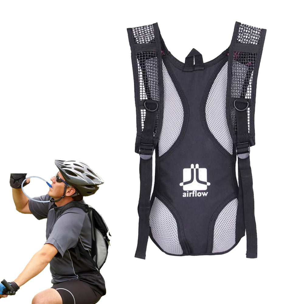 Hydration Backpack Pack with 2L Water Bladder for Hiking Running Biking - Black