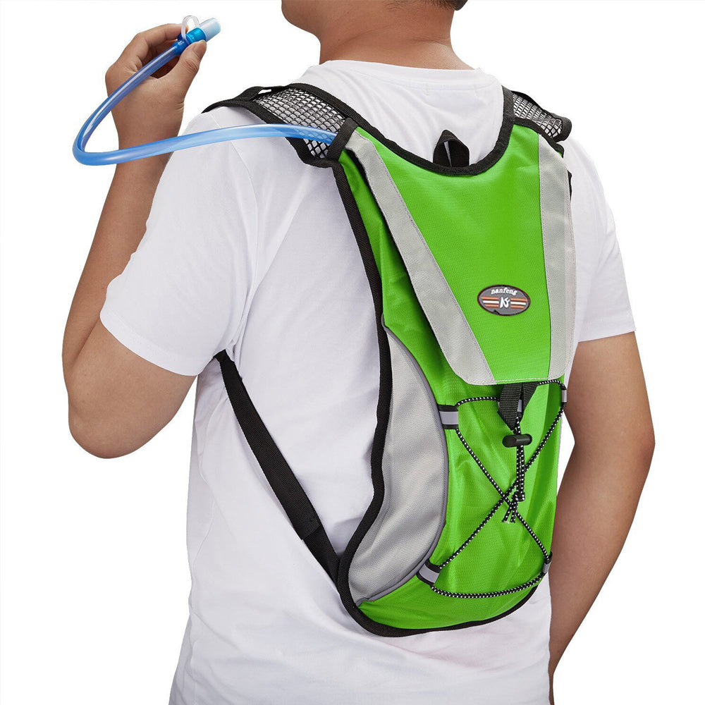 Hydration Backpack Pack with 2L Water Bladder for Hiking Running Biking - Green