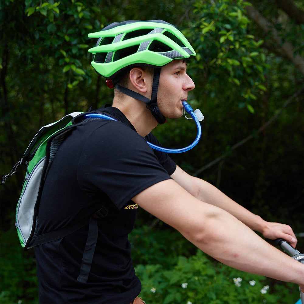 Hydration Backpack Pack with 2L Water Bladder for Hiking Running Biking - Green