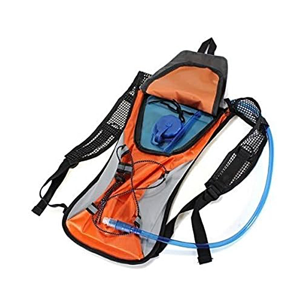Hydration Backpack Pack with 2L Water Bladder for Hiking Running Biking - Orange