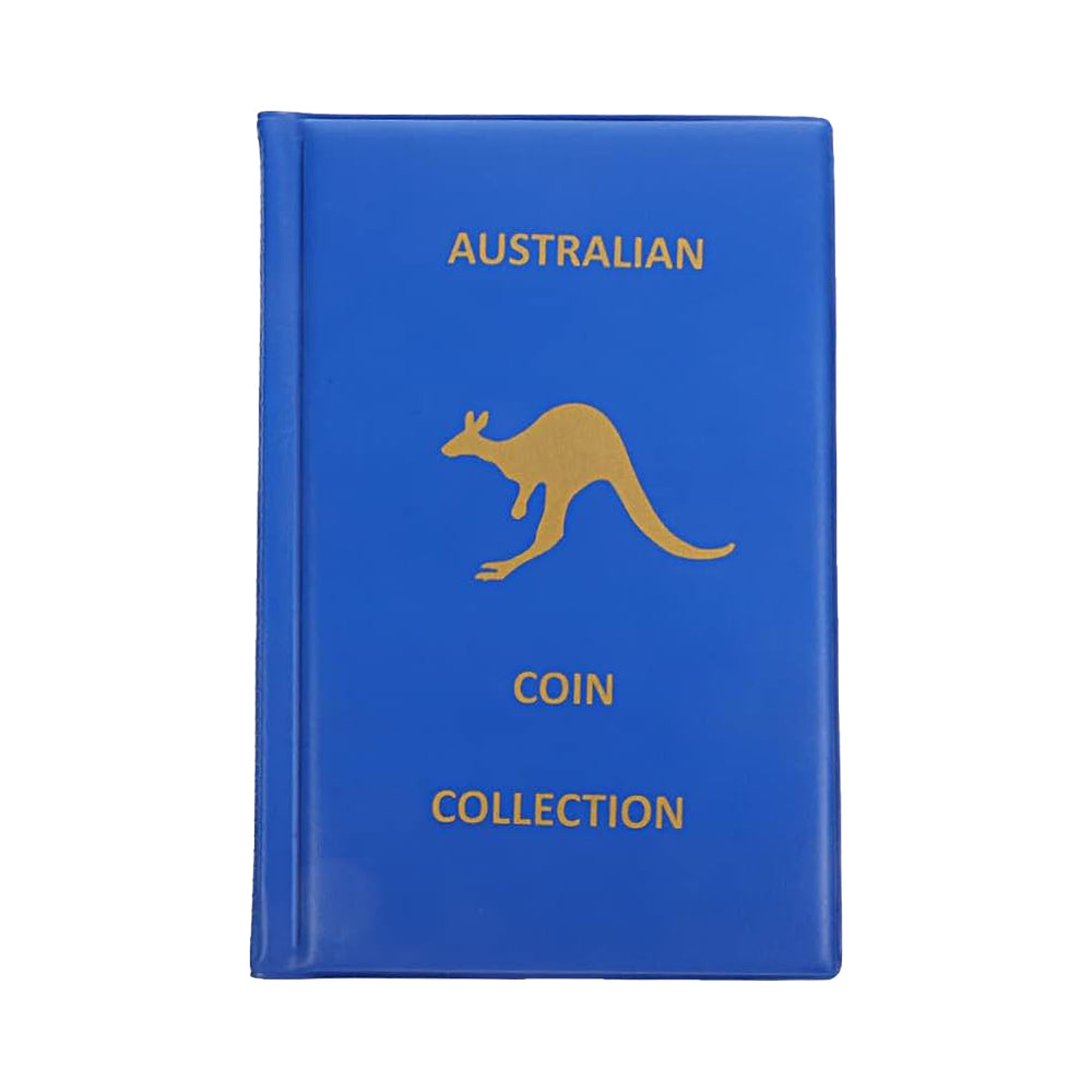 240 Grid Pockets Coin Collection Book Coin Collection Album Blue