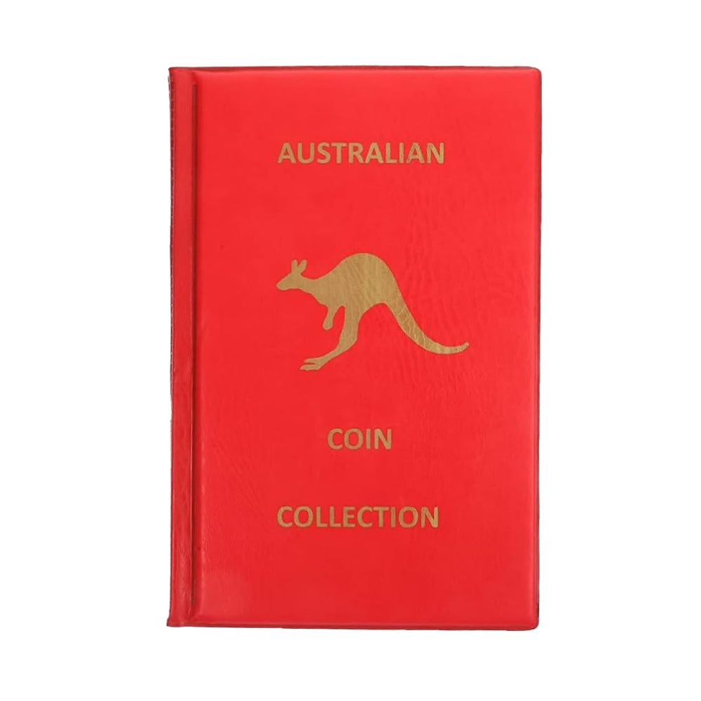 240 Grid Pockets Coin Collection Book Coin Collection Album Red