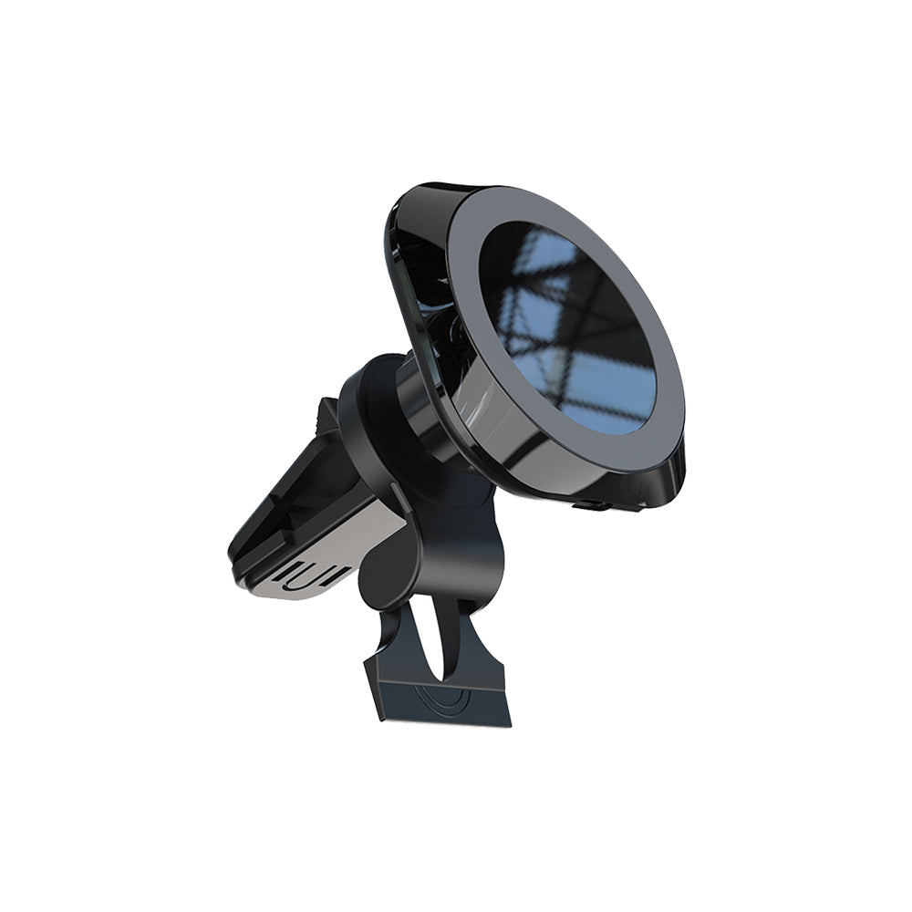 15W Magnetic Wireless Car Charger Clamping Mount Air Vent Phone Holder