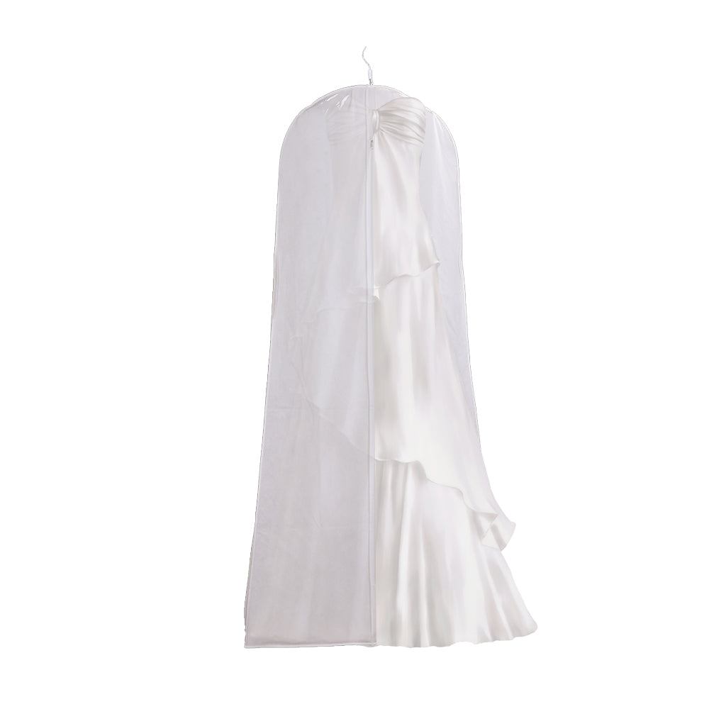 180CM Wedding Dress Garment Bag White Extra Large Bridal Gown Storage Bag