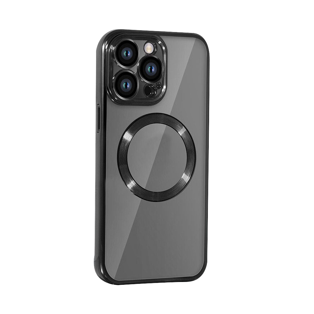 For iPhone 15 Series Magnetic Magsafe Case Black
