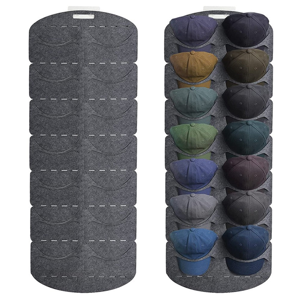 1Pc 14 Pockets Baseball Hat Rack Hat Storage Caps Organizer Felt Storage Bag