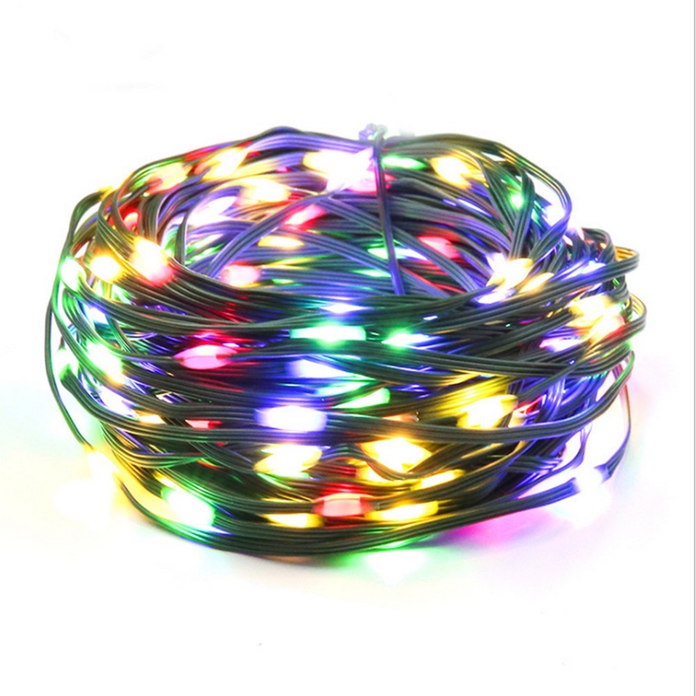 100 LEDs Christmas Solar Copper Wire String Light Indoor Outdoor String Lights