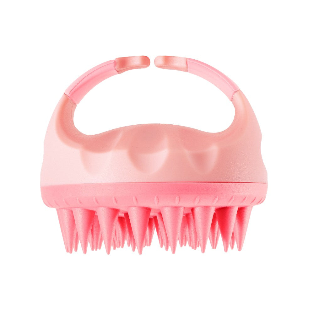 Hair Scalp Massager Shampoo Brush Silicone Scalp Care Brush Scalp Care Scrubber Pink
