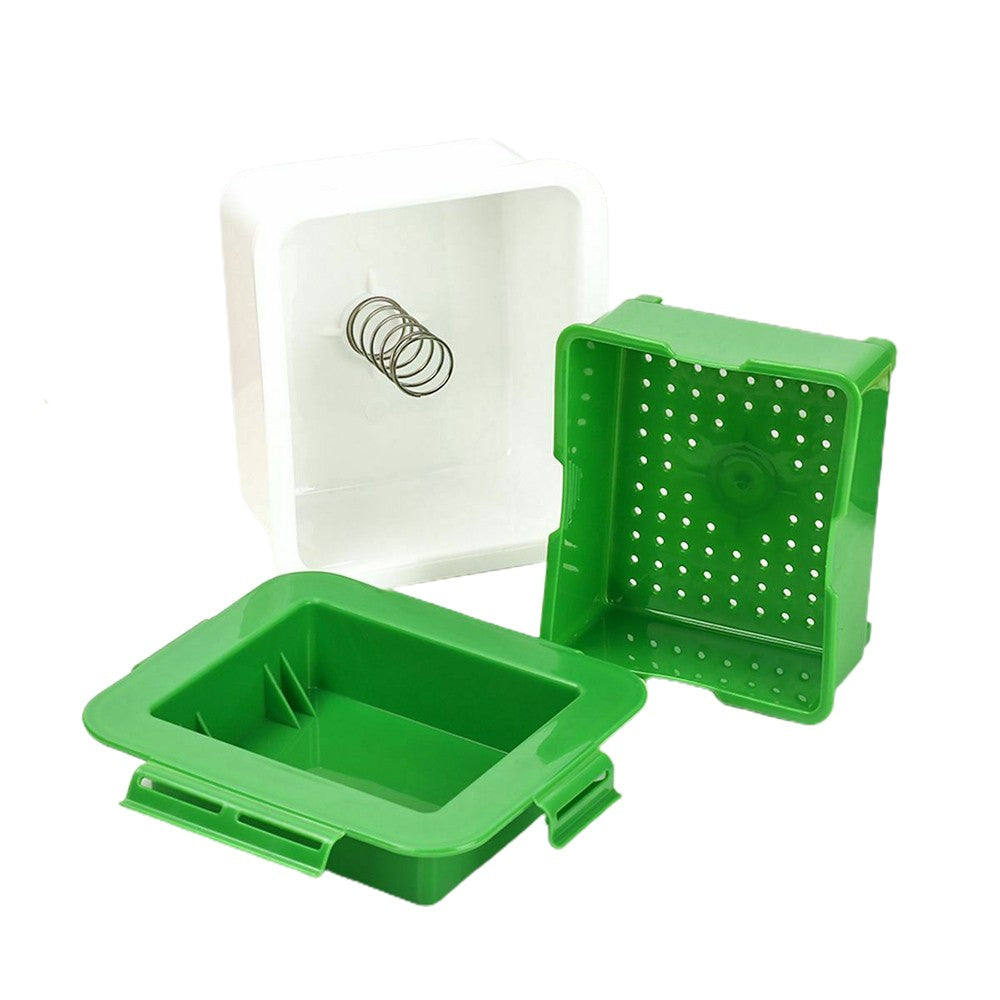 2Pcs Tofu Press Drainer Water Removing Tool with Water Collecting Tray