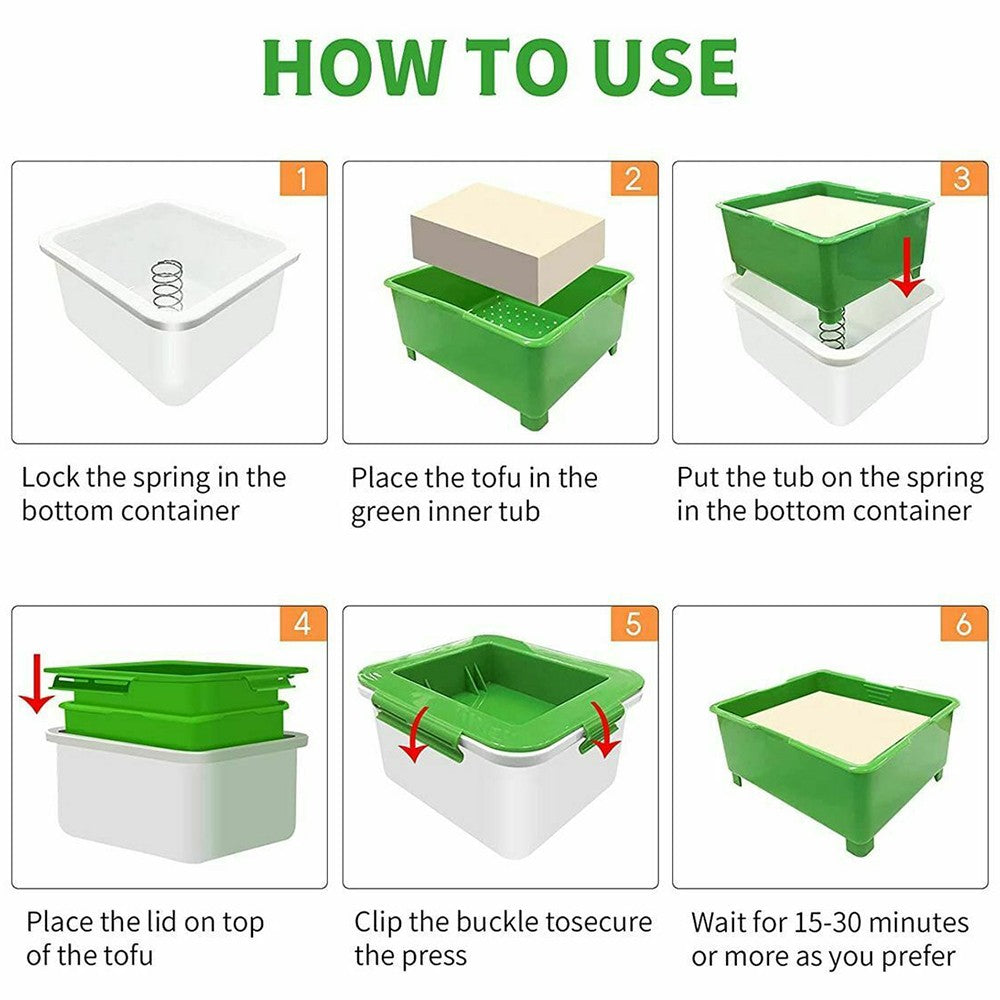 1Pc Tofu Press Drainer Water Removing Tool with Water Collecting Tray