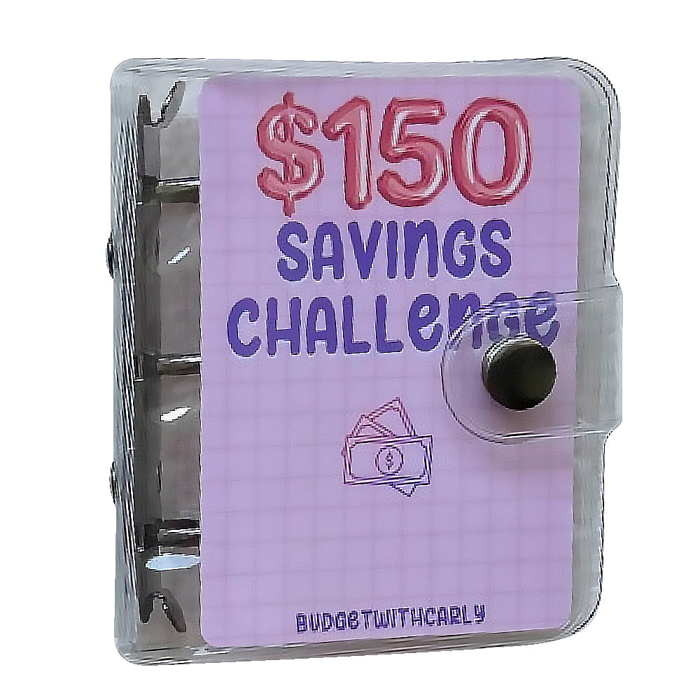 Mini Binder Savings Challenge Budget Envelopes Wallet Planners Book Style 1