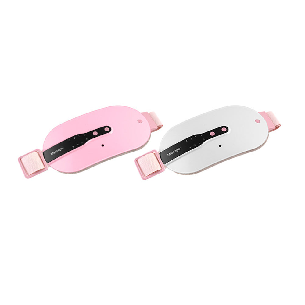 2Pcs Smart Uterine Warming Belt with 3 Heat Levels 3 Vibration Massage Modes