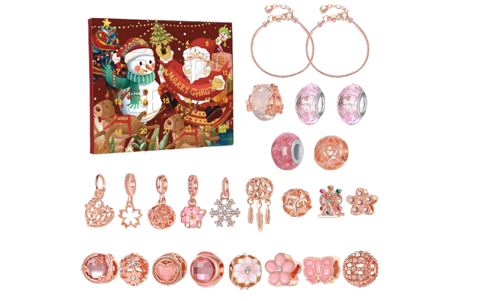 Christmas Advent Calendar DIY Charm Bracelets Jewelry Making Kit
