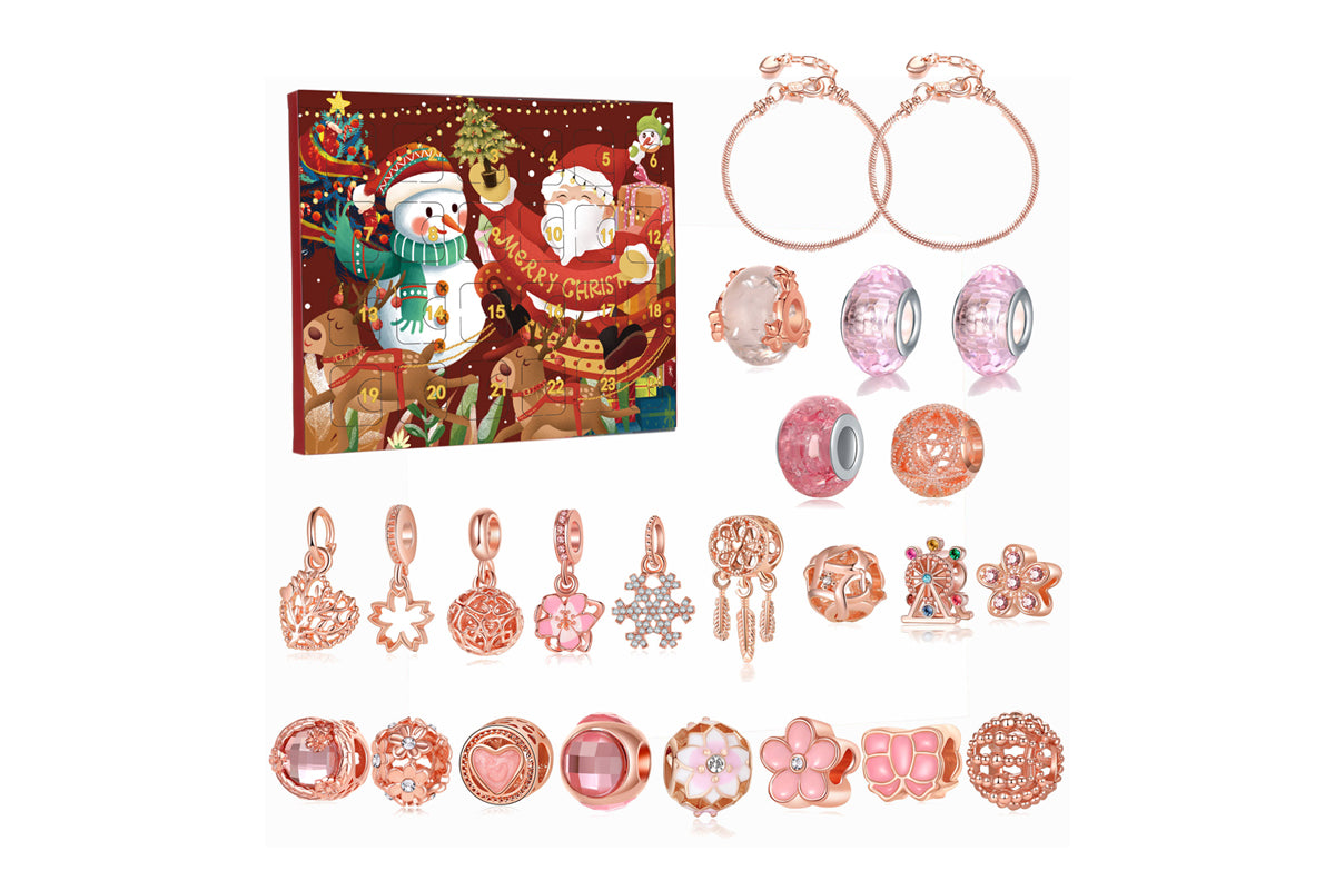 Christmas Advent Calendar DIY Charm Bracelets Jewelry Making Kit