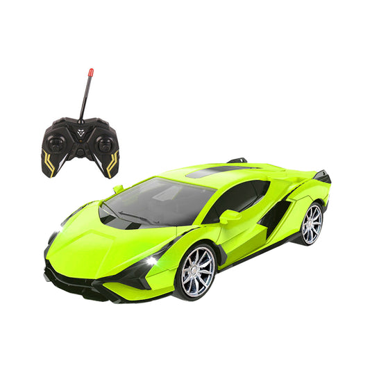 Kids 2WD Remote Control Car Toys Vehicle Rechargeable RC Drift Car Green