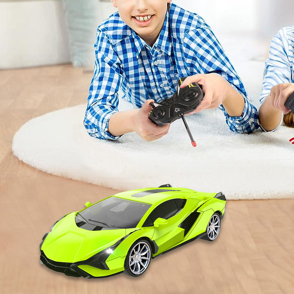Kids 2WD Remote Control Car Toys Vehicle Rechargeable RC Drift Car Green