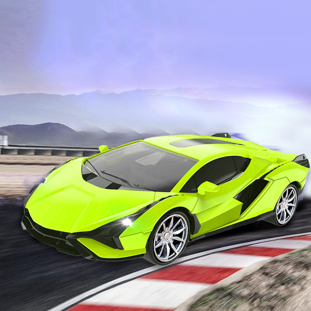 Kids 2WD Remote Control Car Toys Vehicle Rechargeable RC Drift Car Green