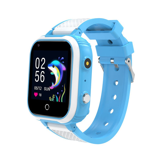 Blue 4G Kids Smart Watch SOS Video Phone Call Compatible with Android iOS