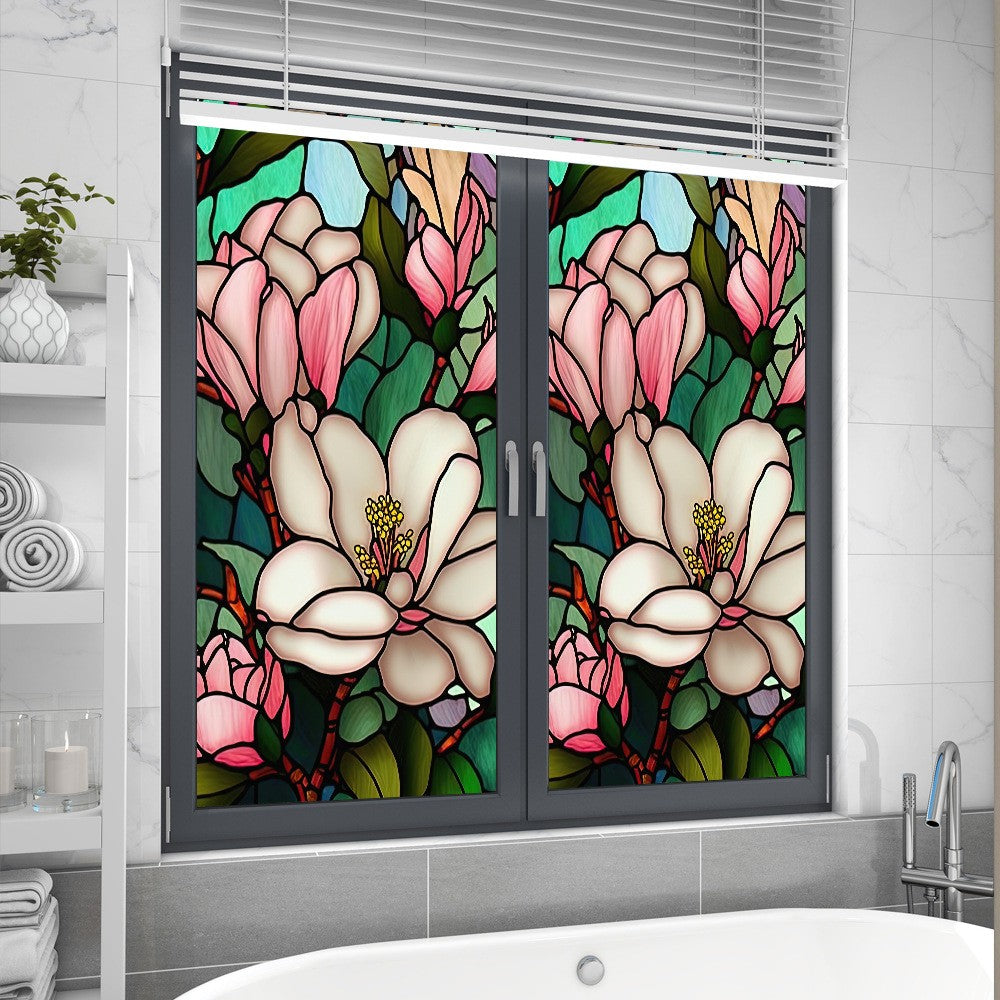 1 Sheet 100x60cm Static Cling Privacy Window Film Frosted Sticker - Style 1