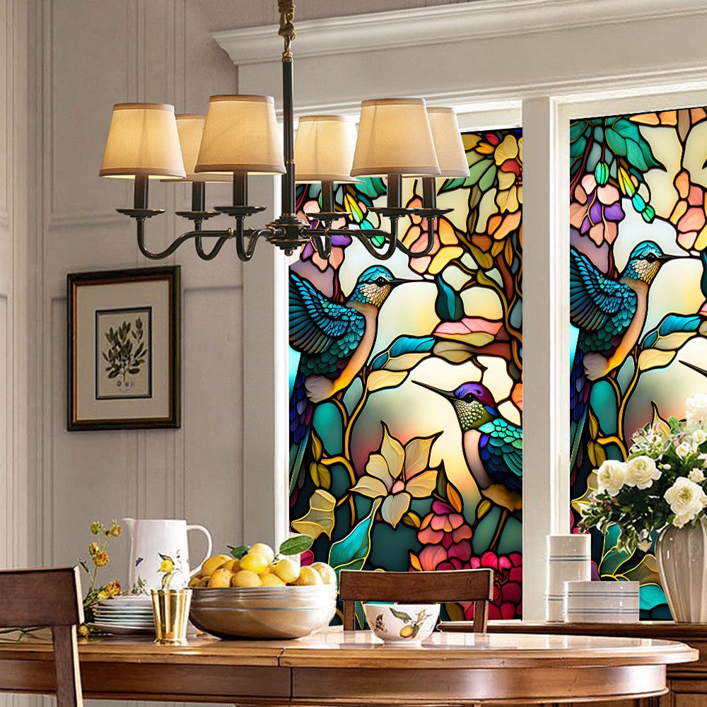 1 Sheet 100x60cm Static Cling Privacy Window Film Frosted Sticker - Style 2