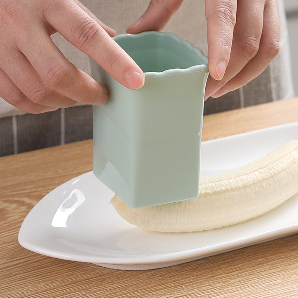2Pcs Cup Slicers Fruit Slicing Tool Kitchen Gadget - Green