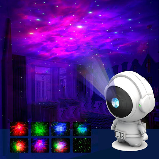 Standing Astronaut Galaxy Starry Sky Projector Night Light with Remote Control
