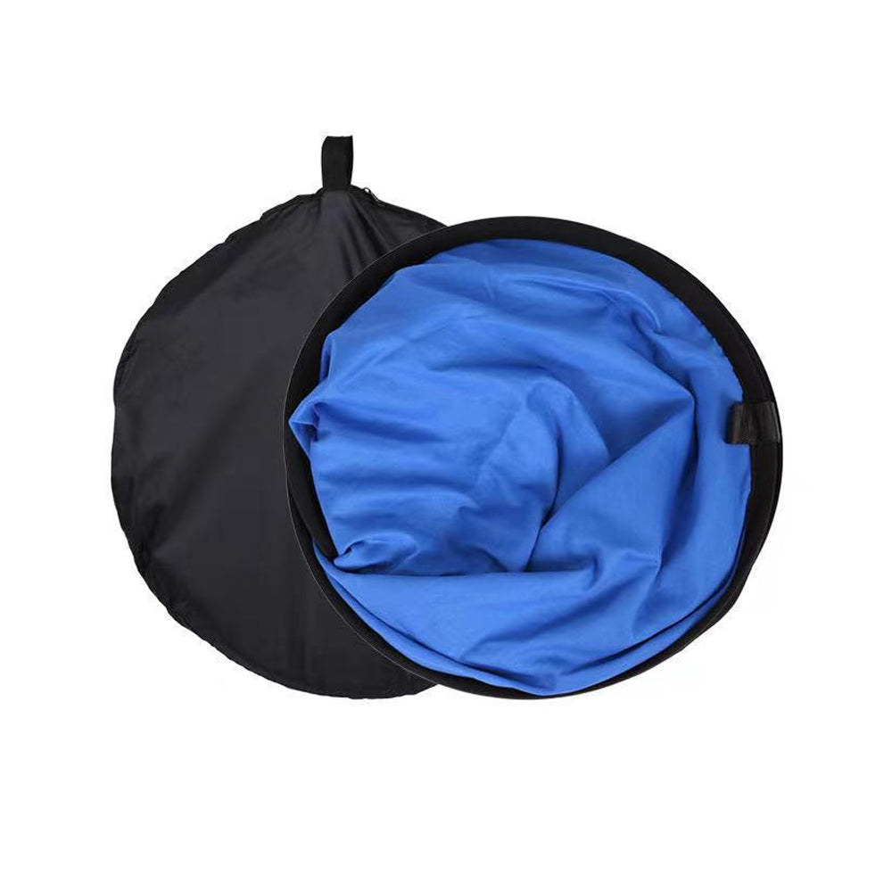 2 In 1 Collapsible Backdrop Cloth Pop Up Chroma Key Background Panel Blue Green 150x100cm