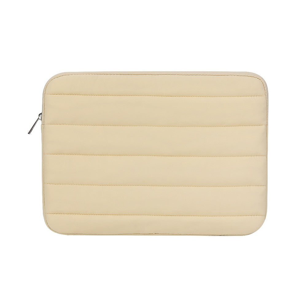 For 12.9-13.3 Inch Laptop Sleeve Anti-fall Shockproof Carrying Case - Apricot