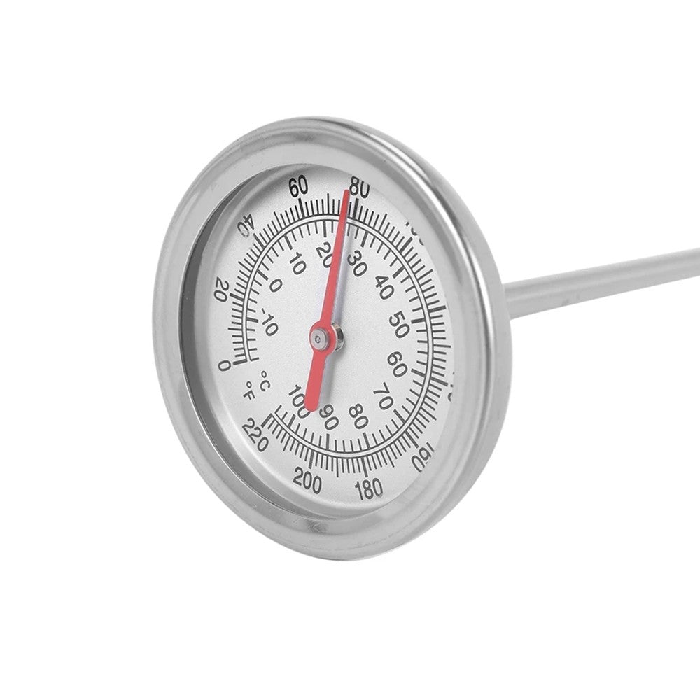 Stainless Steel Compost Soil Thermometer Probe - Celsius and Fahrenheit Dial