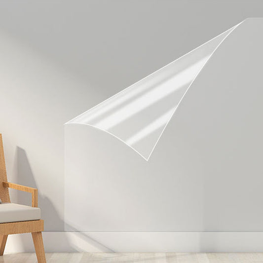 2 Rolls of 300x60cm Static Cling Wall Protective Film Transparent Wall Protector