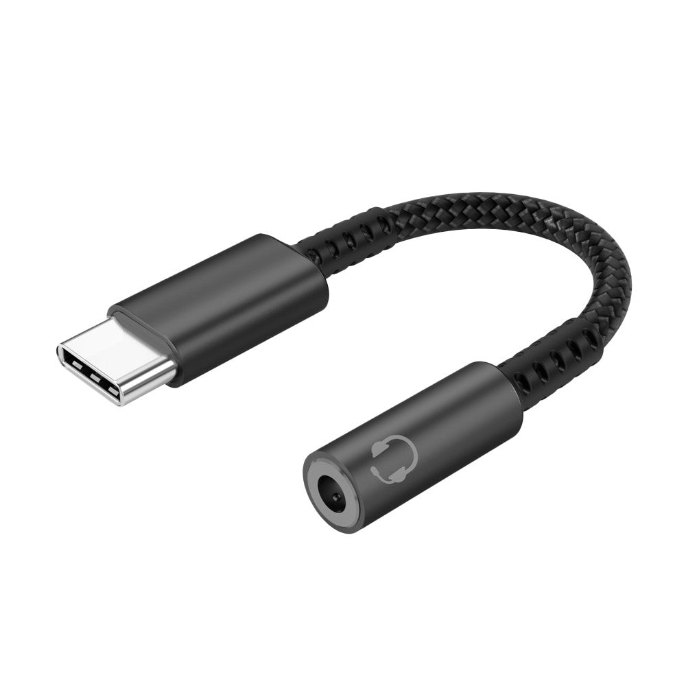 2Pcs USB Type C to 3.5mm Female Headphone Jack Adapter AUX Speaker Audio Cable