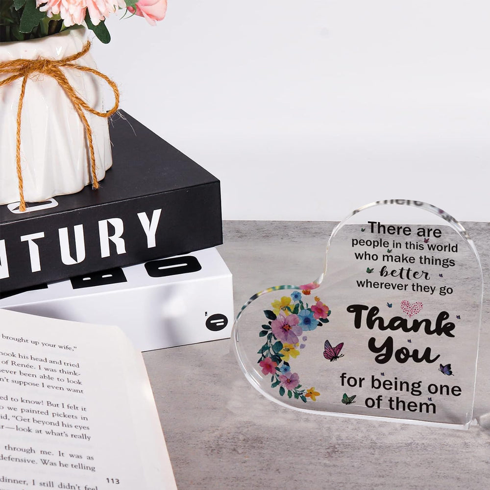 10cm Acrylic Heart Shaped Keepsake Home Desktop Decoration Ornament