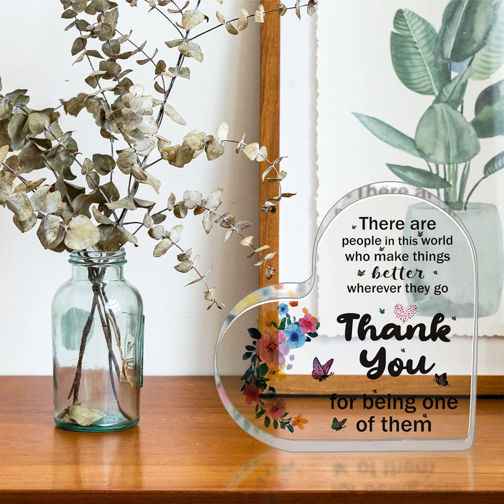 10cm Acrylic Heart Shaped Keepsake Home Desktop Decoration Ornament