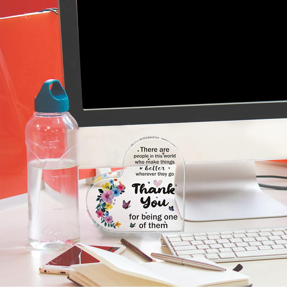 10cm Acrylic Heart Shaped Keepsake Home Desktop Decoration Ornament