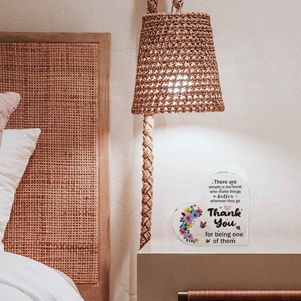 10cm Acrylic Heart Shaped Keepsake Home Desktop Decoration Ornament