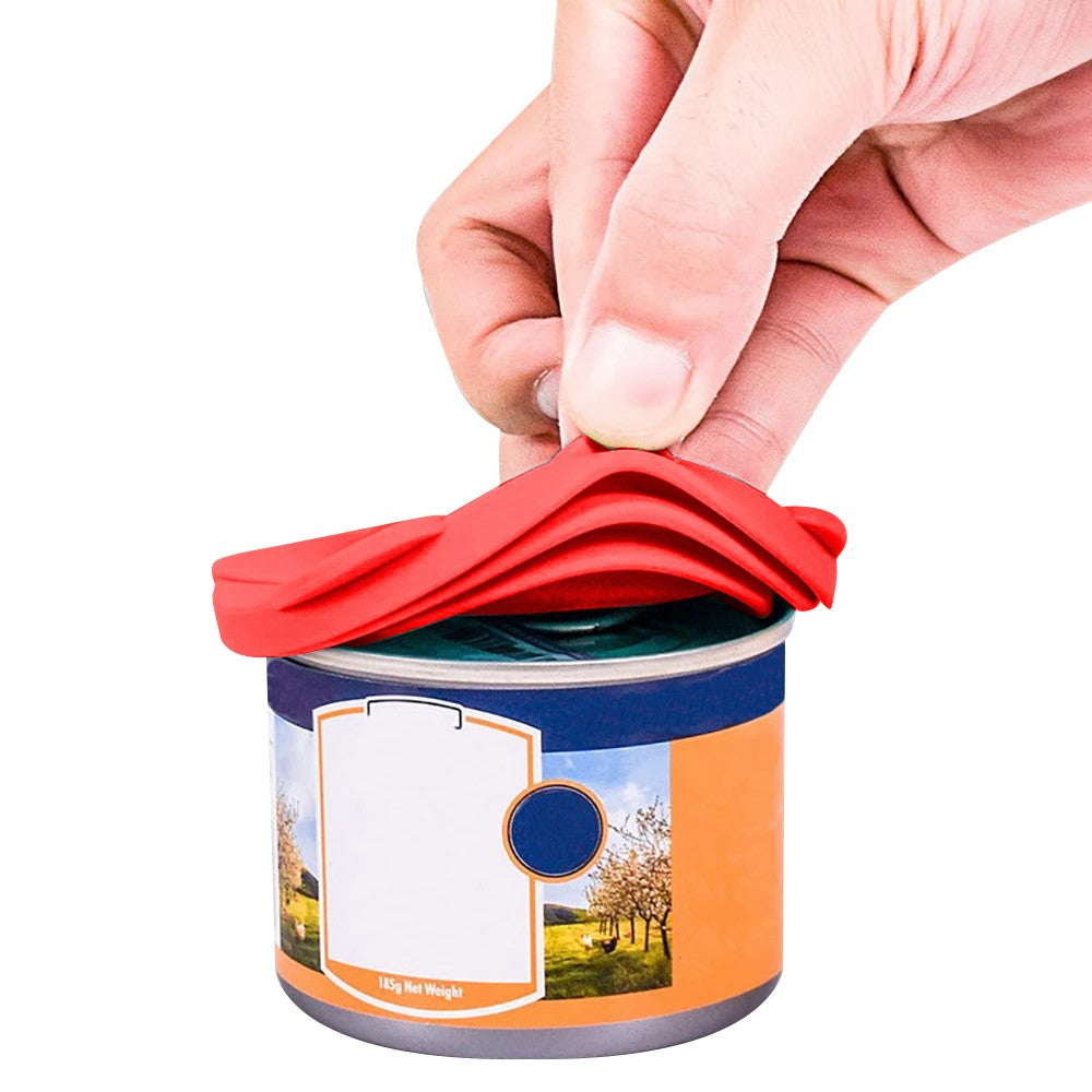 Silicone Pet Lick Mat Dog and Cat Slow Feeder with Spoon and Can Lid - Red