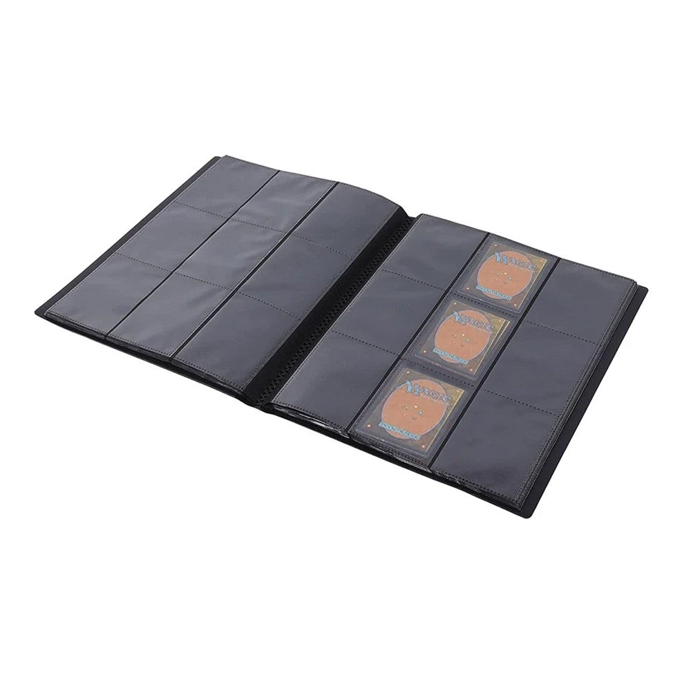 9-Pocket Card Binder Card Collection Album Folder for 360 Cards - Black