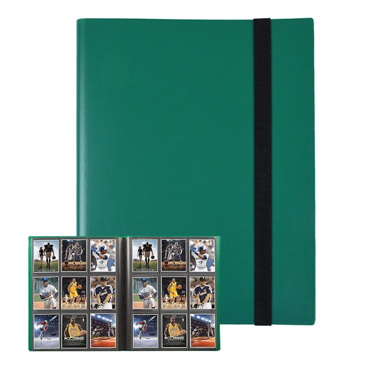 9-Pocket Card Binder Card Collection Album Folder for 360 Cards - Green