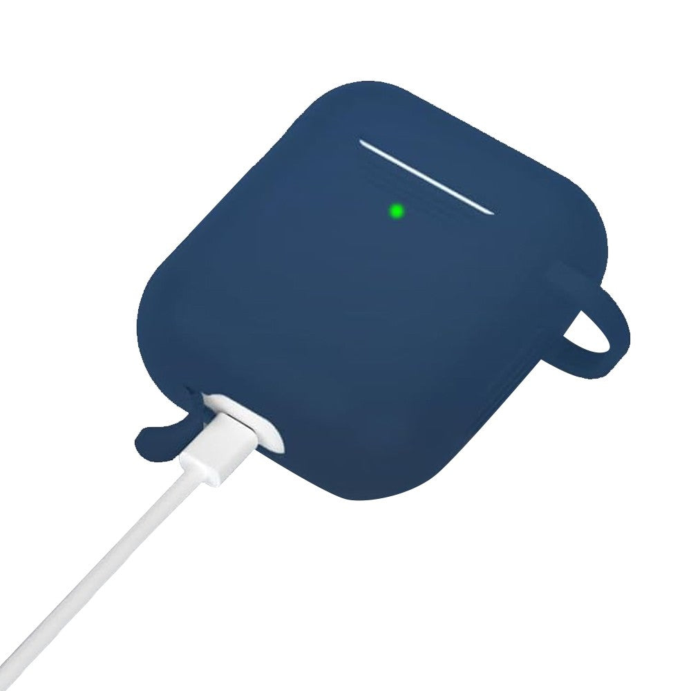 For AirPods 1st and 2nd Gen Silicone Protective Case with Cleaner Kit - Blue