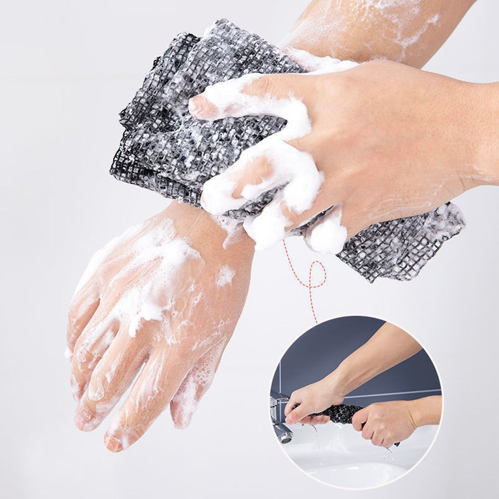 1Pc Exfoliating Washcloth Back Scrubber Towel Shower Exfoliating Bath Towel