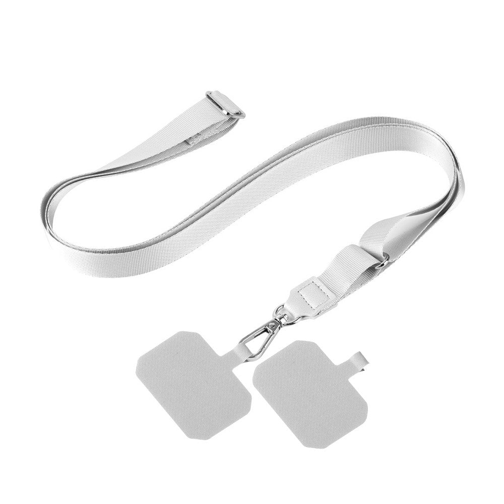Universal Mobile Phone Anti-lost Lanyard Adjustable Hanging Neck Strap - Grey