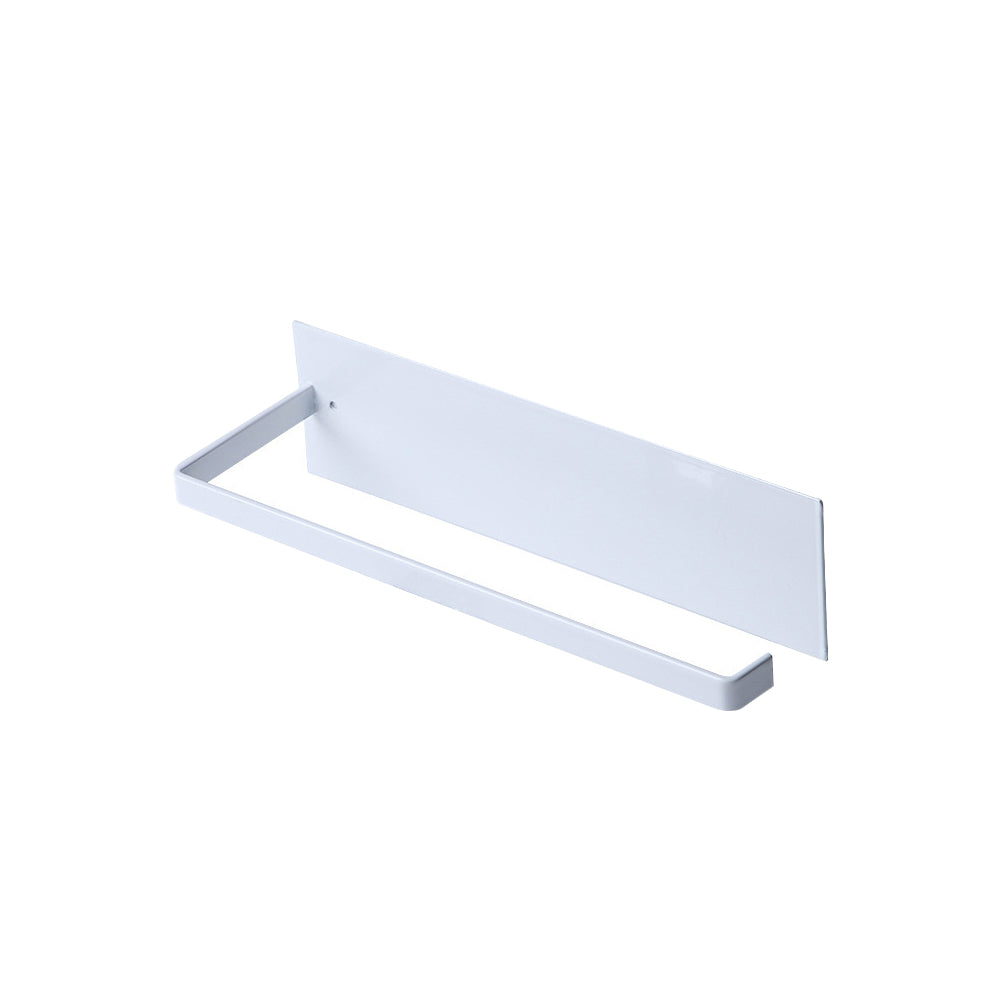Wall Mount Paper Towel Holder with Self Adhesive for Kitchen - White